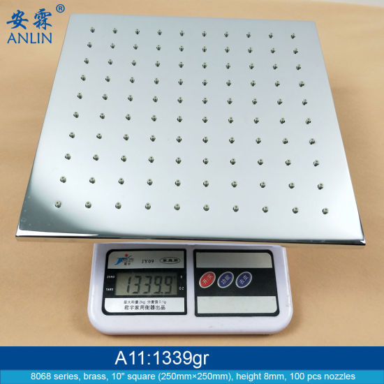 10 Inch Square Detachable Rain Shower