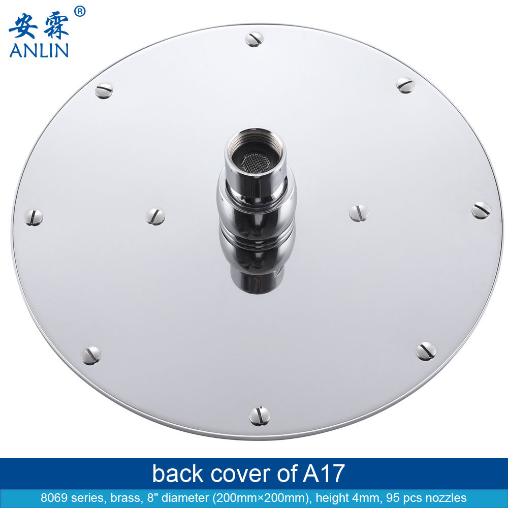 High Pressure Waterfall, Chrome, Rain Shower Head