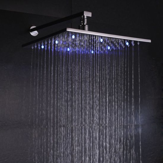3 Colors Change 12 Inch Lighted Shower Head