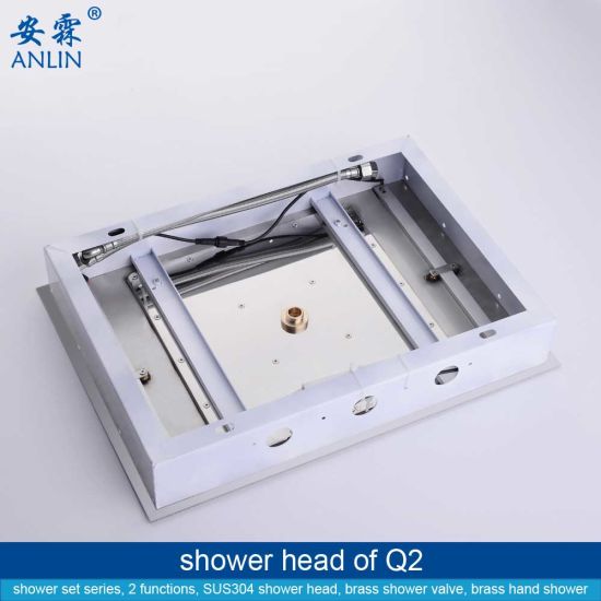 Contemporary Bathroom LED Light Rain Shower System