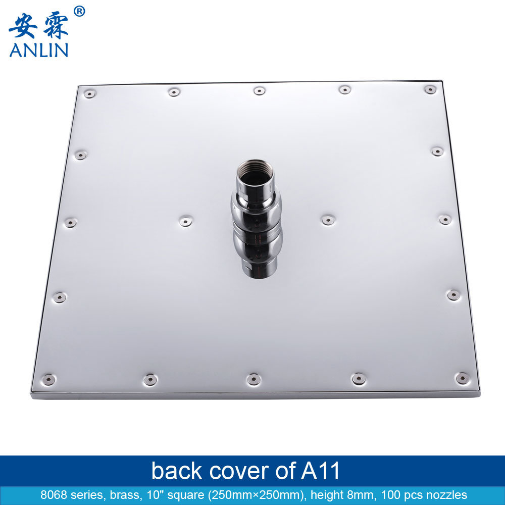 10 Inch Square Detachable Rain Shower