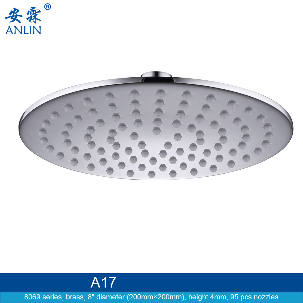 High Pressure Waterfall, Chrome, Rain Shower Head