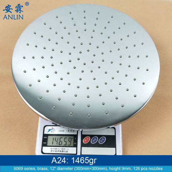 12 Inch Big Round Detachable Overhead Shower