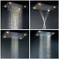 Overseize Luxury Bathroom Rain LED Shower Set