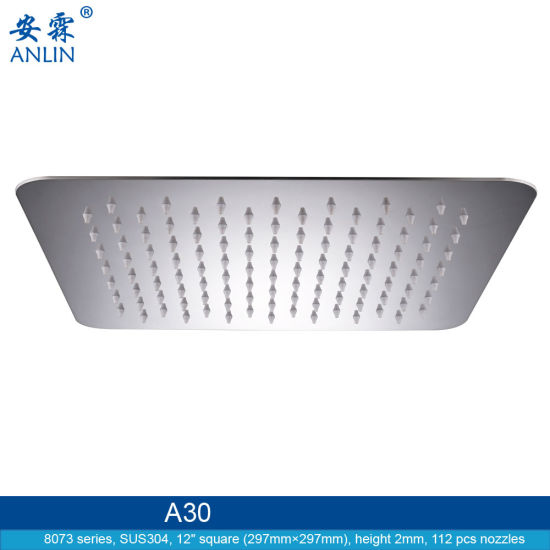 12 Inch Large Square Stainless Steel Shower Head