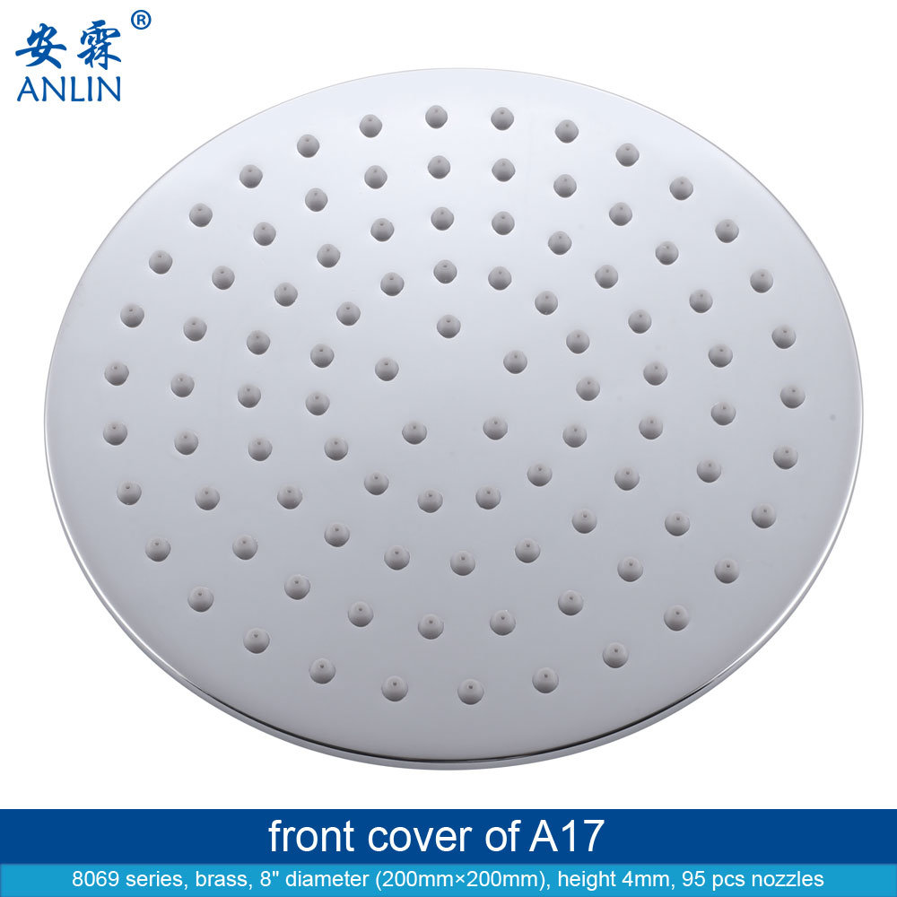 High Pressure Waterfall, Chrome, Rain Shower Head
