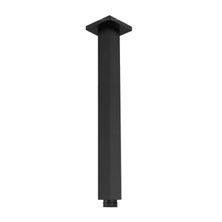 Ceiling Shower Arm Matte Black 300mm