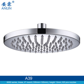 Brass 8 Inch High Pressure Shower Kit