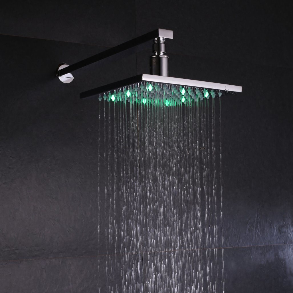 Detachable Brass 8 Inch LED Rain Shower