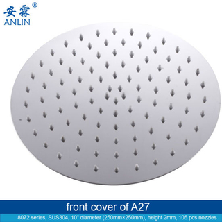 SUS304 Wall Mounted Quality Rotating Rain Shower Head