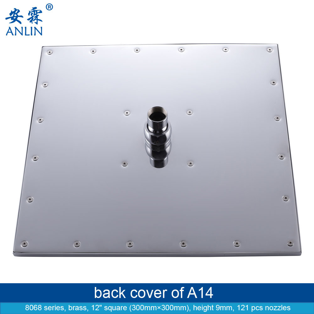 Copper 12 Inch, Big Square Overhead, Rainfall Shower Head