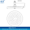 High Pressure Waterfall, Chrome, Rain Shower Head