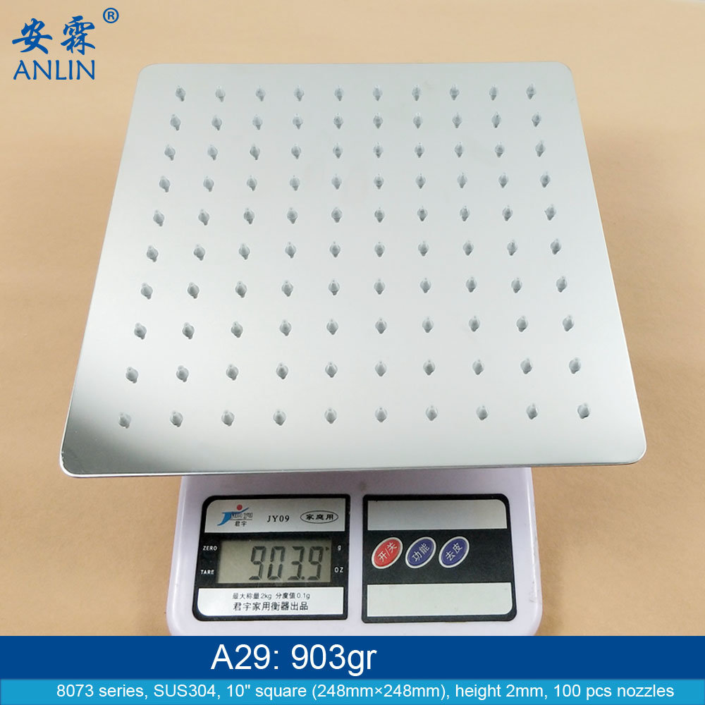 10 Inch Stainless Steel Shower Accessories