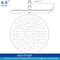 Large Stainless Steel Round Rainfall Overhead Shower