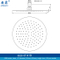 Overhead Ceiling Detachable Rain Bathroom Shower