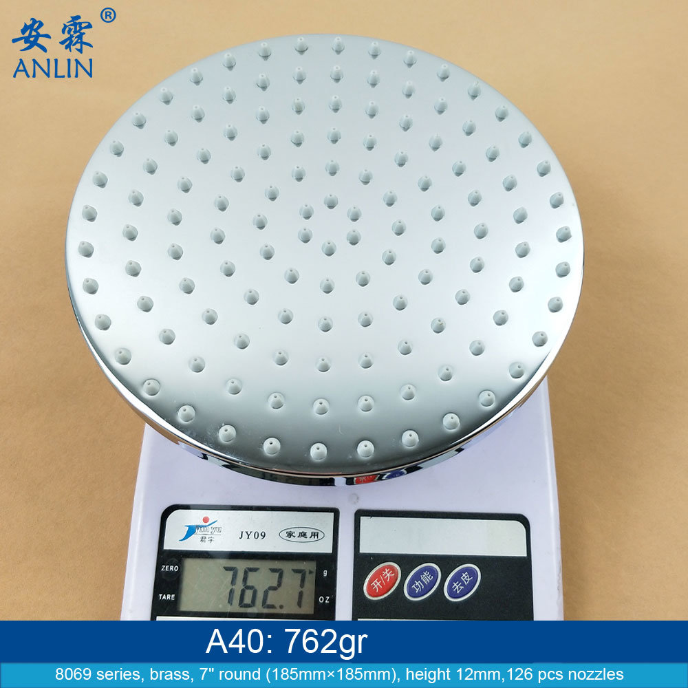 7 Inch High Pressure Rain Bathroom Shower Accessories